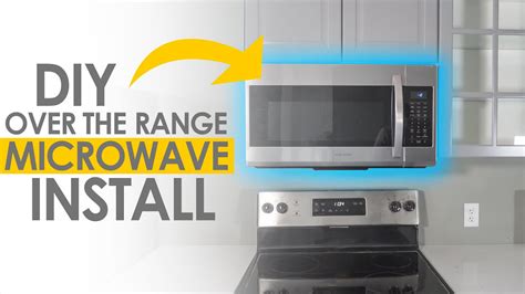 can you install a microwave over a gas range